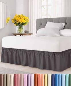 Faldón Ajustable para Cama - Gris Oscuro - para Camas King