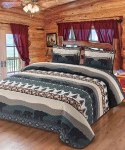 Colcha de Tamaño King BestGiftEver con Diseño Único de Oso