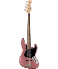 Squier Affinity Series Jazz Bass, Color Borgoña, Diapasón