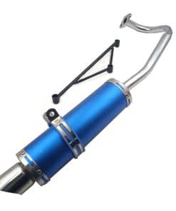 Sistema de Escape Azul ZTDZZH para Scooters GY6 50cc con