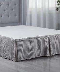 Faldón de Cama de Algodón Tamaño King, Ajustado, Largo de