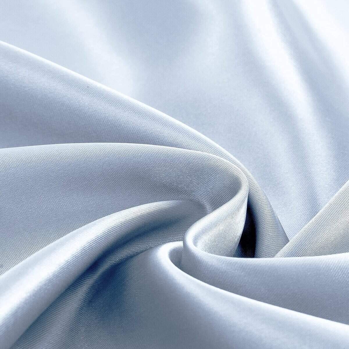 Juego de sábanas de satén Homiest de 4 piezas -Azul Bebé - Imagen 9