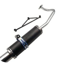 Sistema de Escape para Mofle ZTDZZH Negro para Scooters GY6