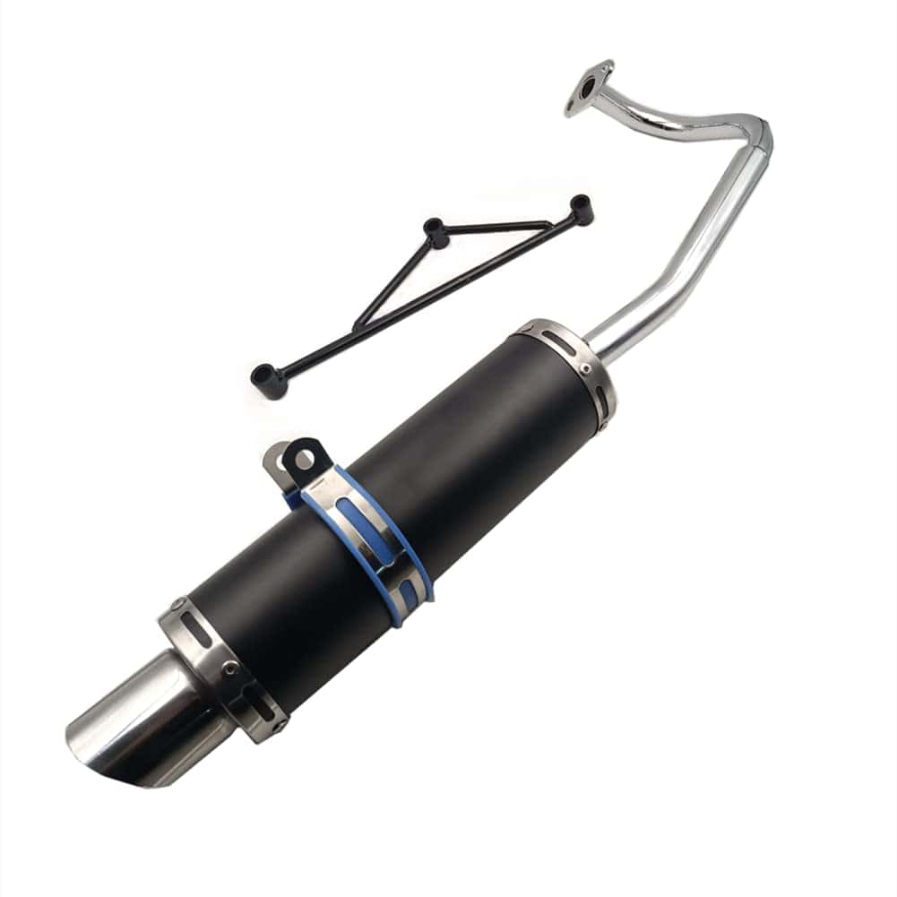 Sistema de Escape para Mofle ZTDZZH Negro para Scooters GY6