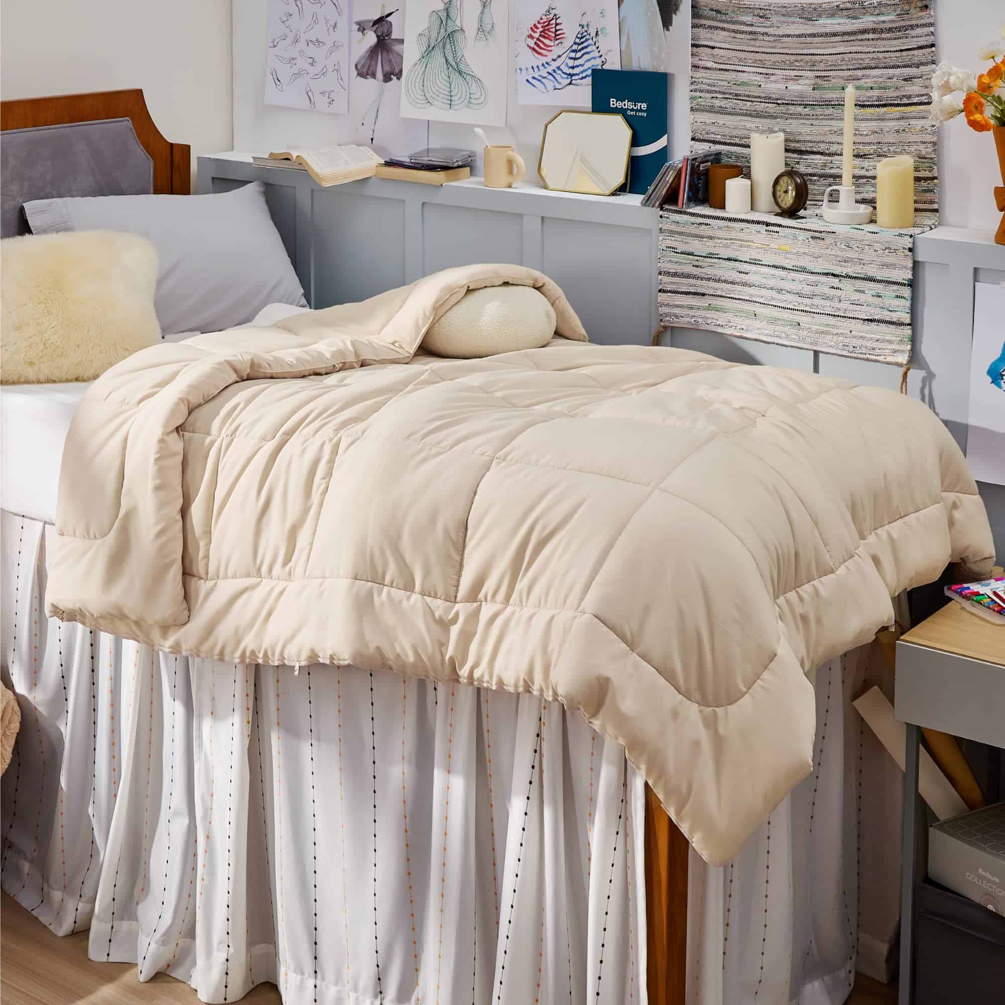 Edredón de Confort Bedsure - Edredones -Beige - Imagen 7