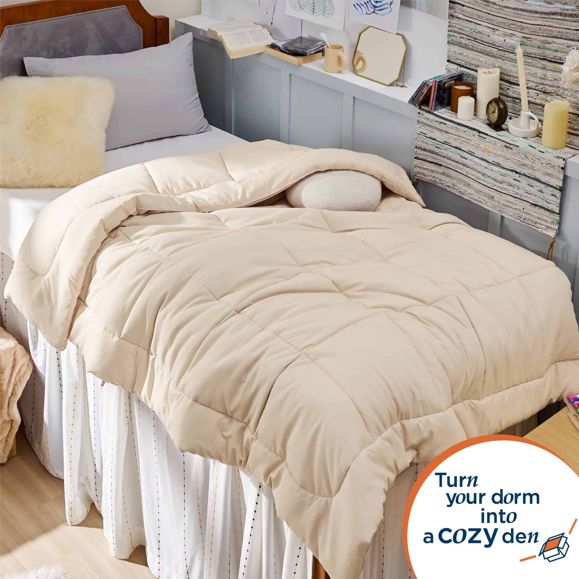 Edredón de Confort Bedsure - Edredones -Beige - Imagen 8