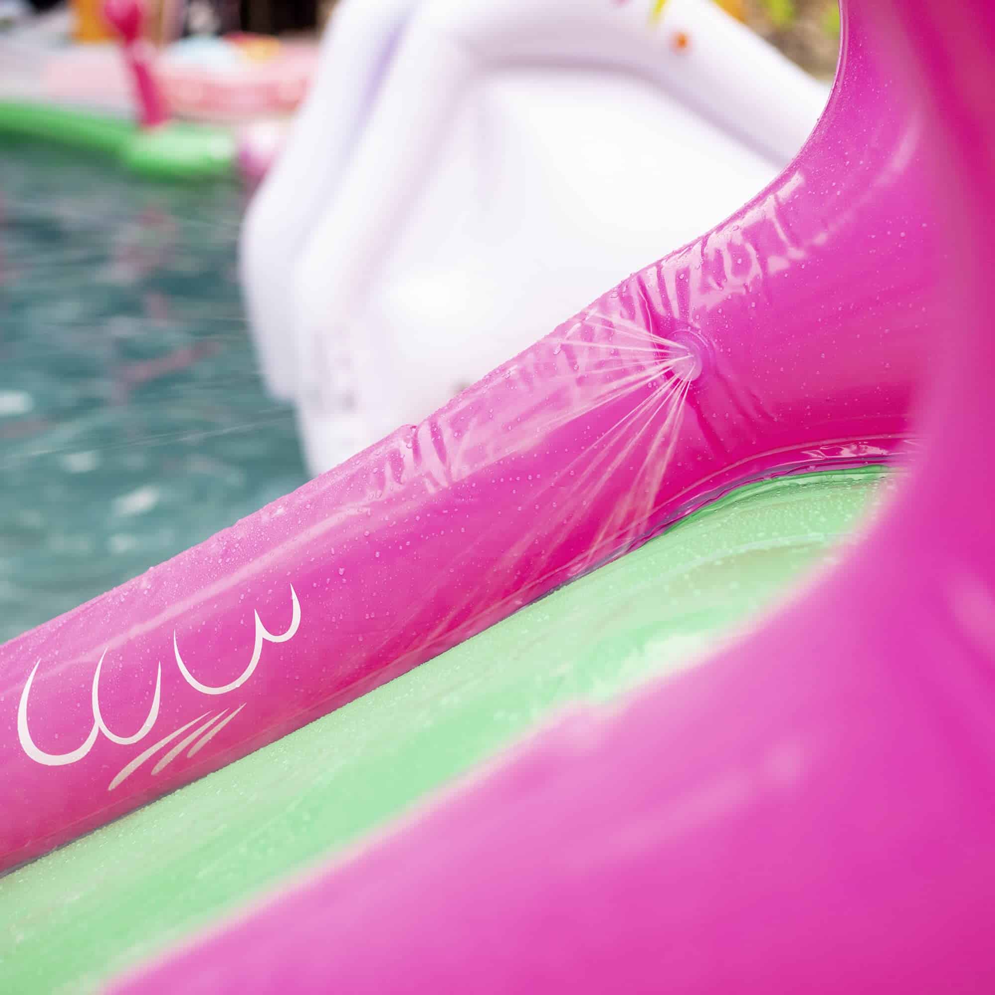 Tobogán acuático gigante inflable de flamenco para piscina - Imagen 5