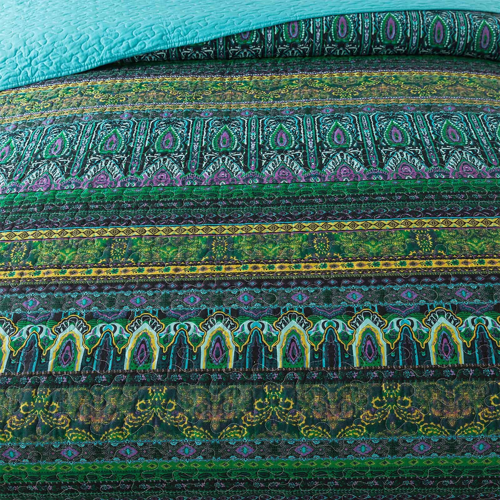 Juego de Colcha y Edredón Reversible de -Azul Misterioso Boh - Imagen 5