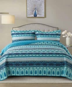 NEWLAKE Juego de Colcha Edredón de Algodón-Reversible