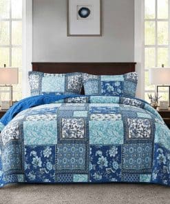 NEWLAKE Juego de Colcha Cubrecamas de Algodón - Reversible