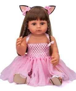 Muñeca Realista de Silicona Completa de Cuerpo Negro Reborn