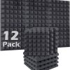 Paquete de 12 Paneles de Espuma Acústica, Paneles