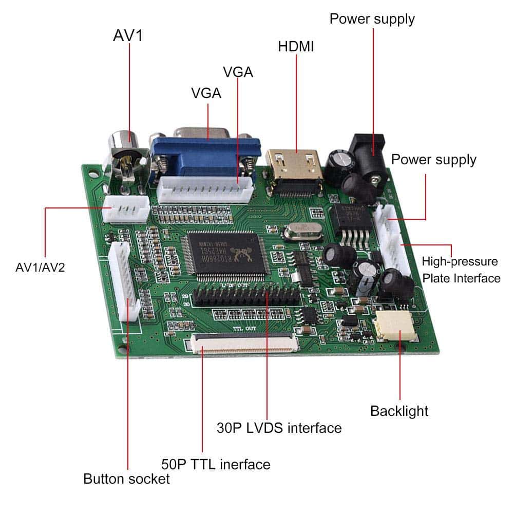 Pantalla de Visualización de 7 Pulgadas, HDMI 1024�600 - Imagen 5