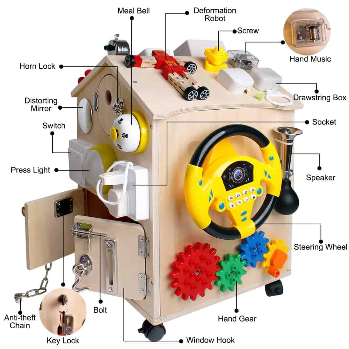 Casa de Madera Montessori SHIERDU para Entrenamiento de - Imagen 4