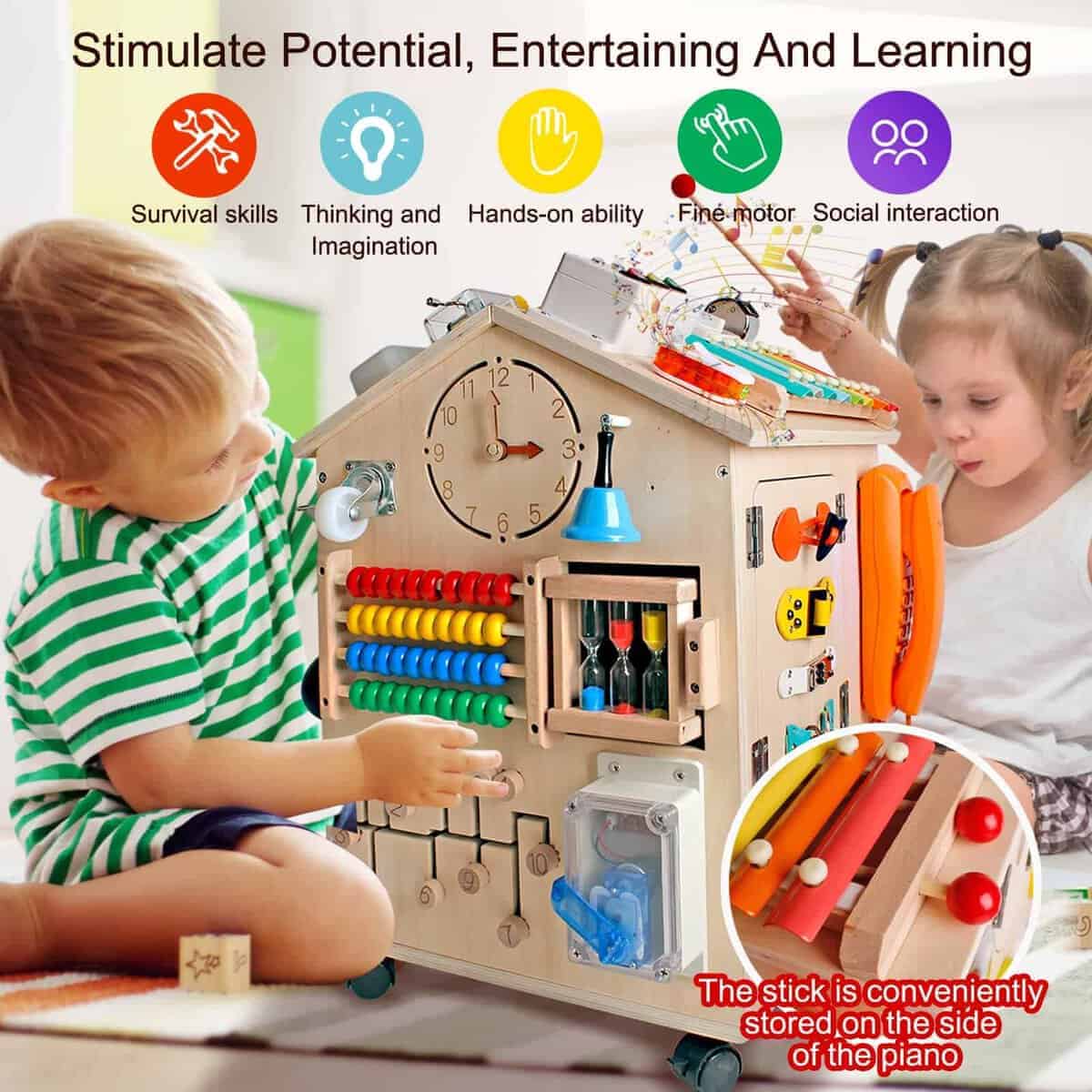 Casa de Madera Montessori SHIERDU para Entrenamiento de - Imagen 7