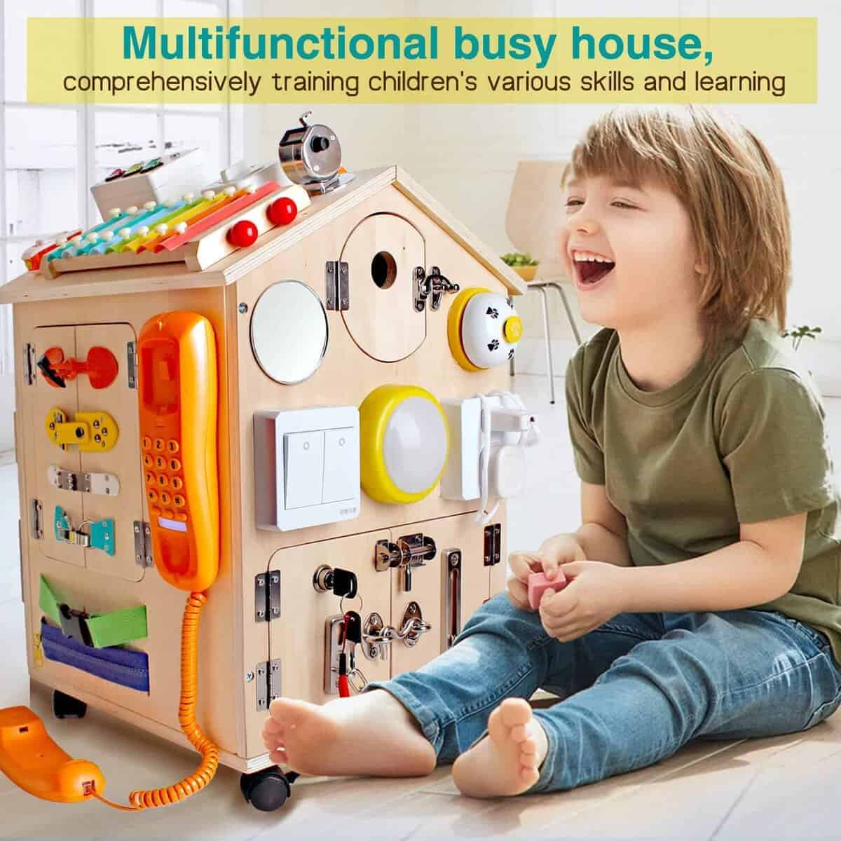 Casa de Madera Montessori SHIERDU para Entrenamiento de - Imagen 6