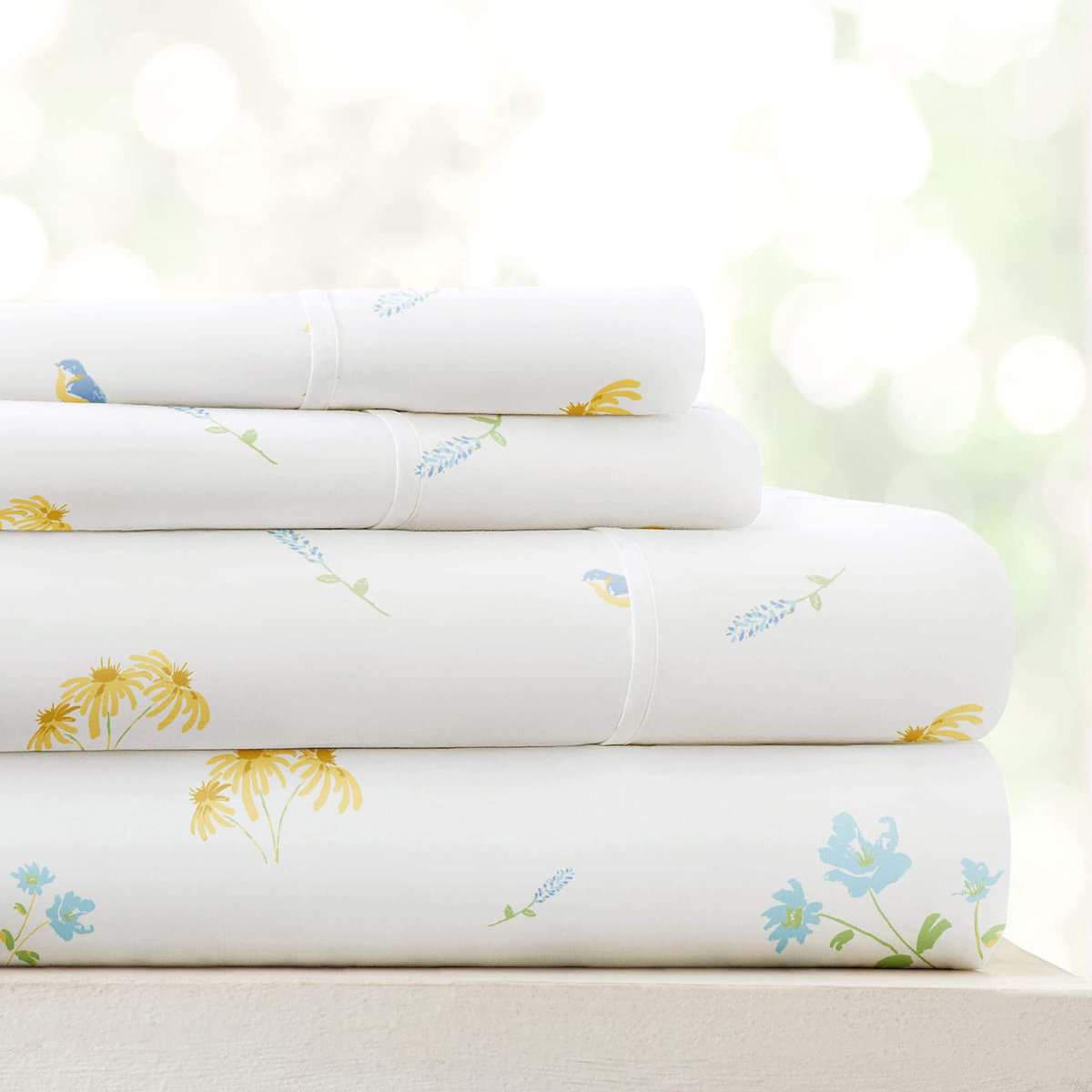 Juego de sábanas King size de microfibra con patrón de