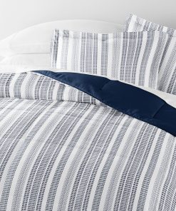 Conjunto de edredón reversible Lino Market Queen/Full (3