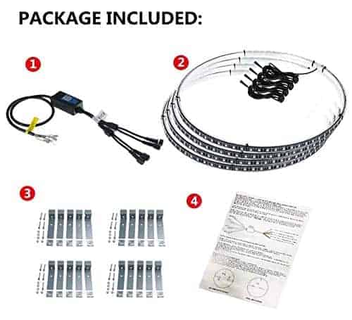 Luces LED de Anillo de Rueda de Doble Fila de 15.5" Forten - Imagen 9