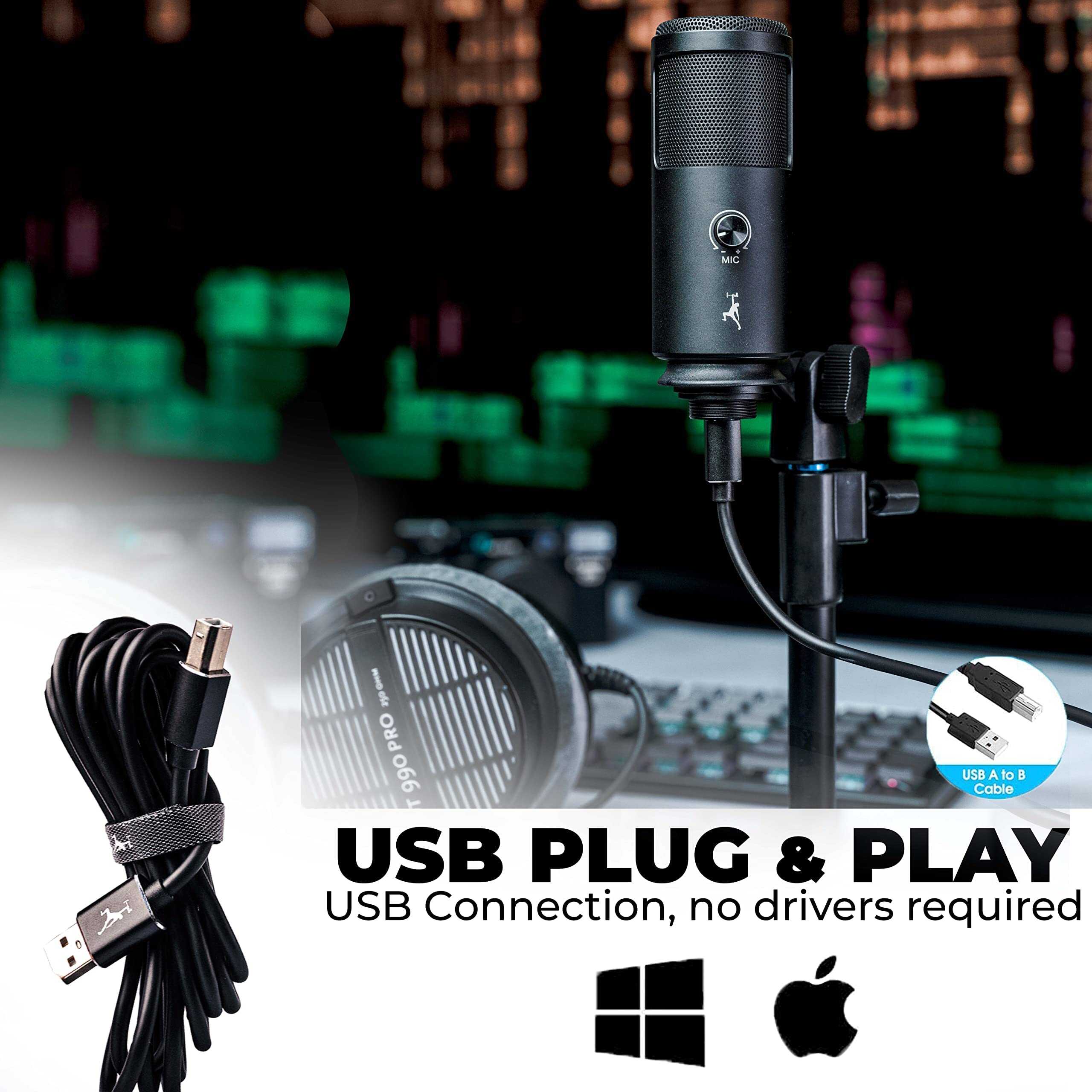 Kit de Micrófono Condensador USB FTF GEAR Studio con - Imagen 8