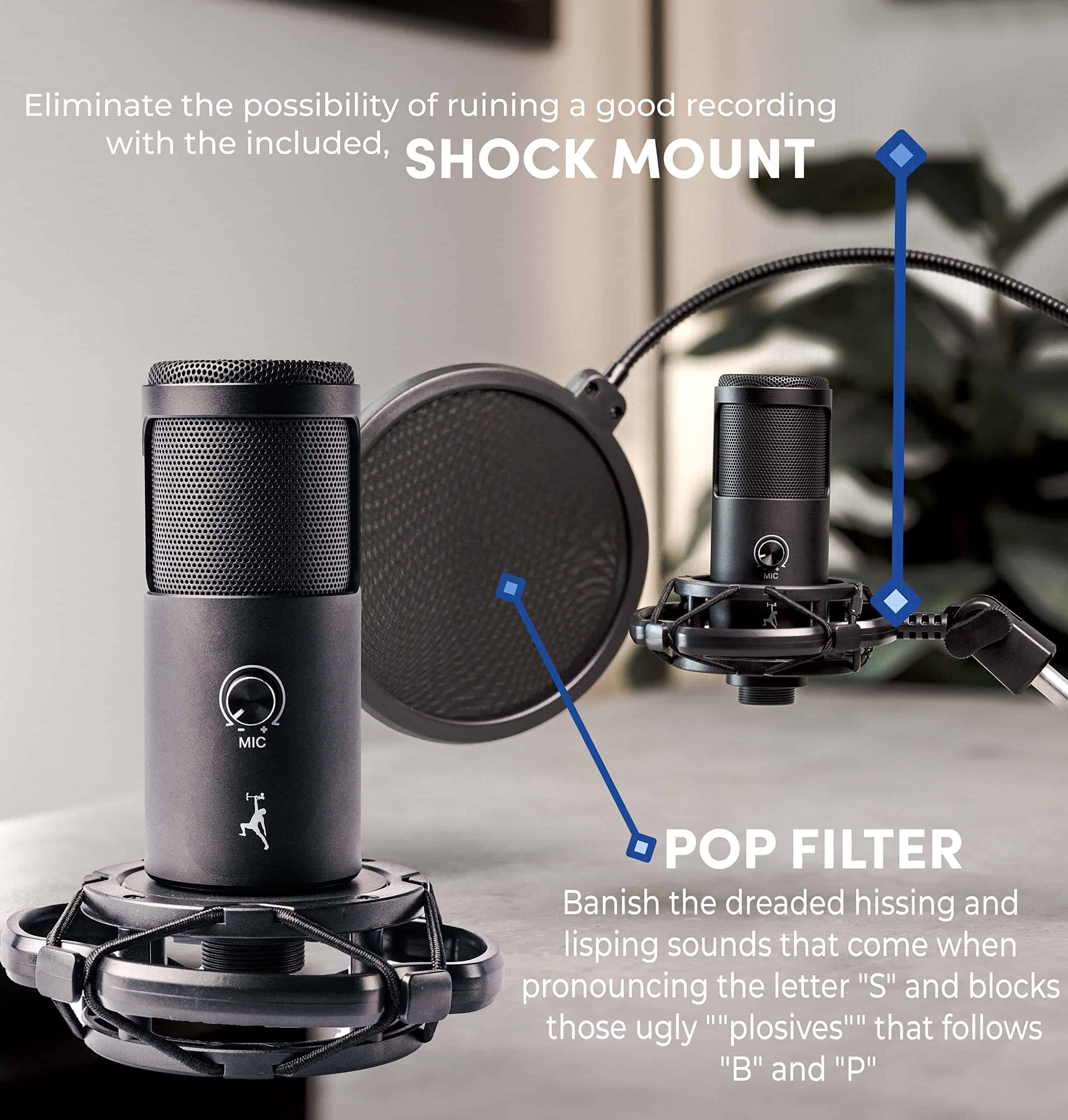 Kit de Micrófono Condensador USB FTF GEAR Studio con - Imagen 7