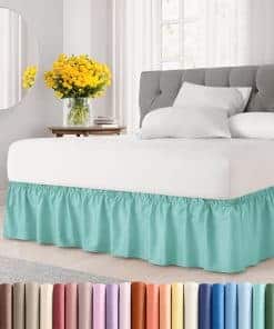 Faldón de cama con volantes envolventes - Spa Blue - para