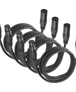 Cables XLR de jindaaudio, Cable Dmx Macho a Hembra (4Pack),