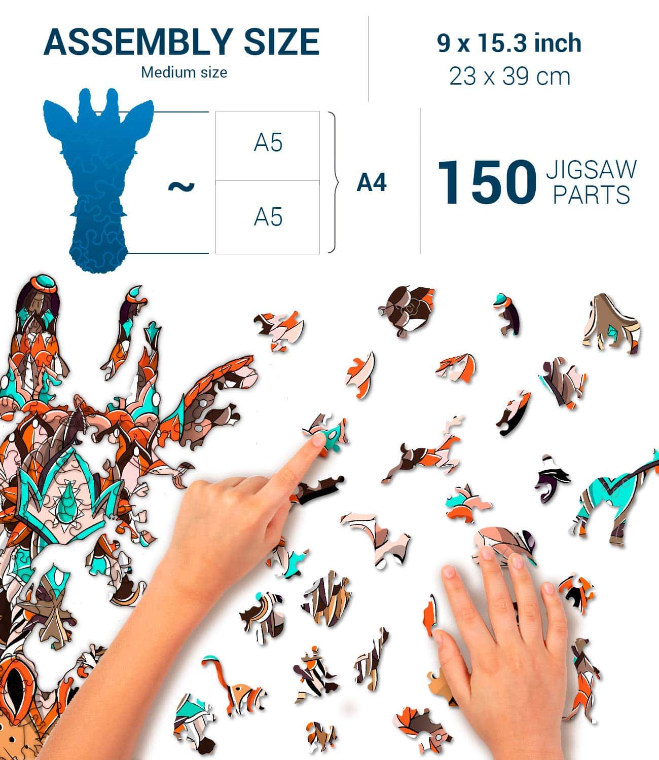 Rompecabezas de madera de animales Hodslen Woods para niños - Imagen 4