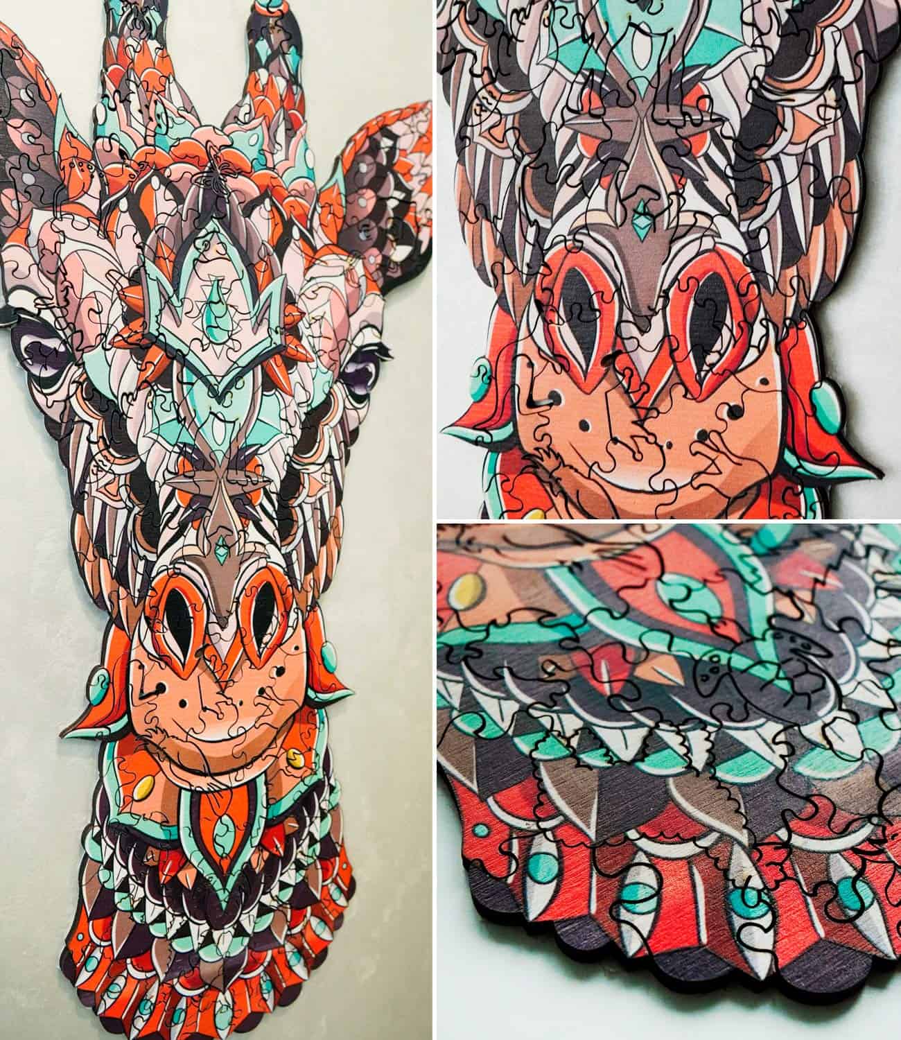 Rompecabezas de madera de animales Hodslen Woods para niños - Imagen 8