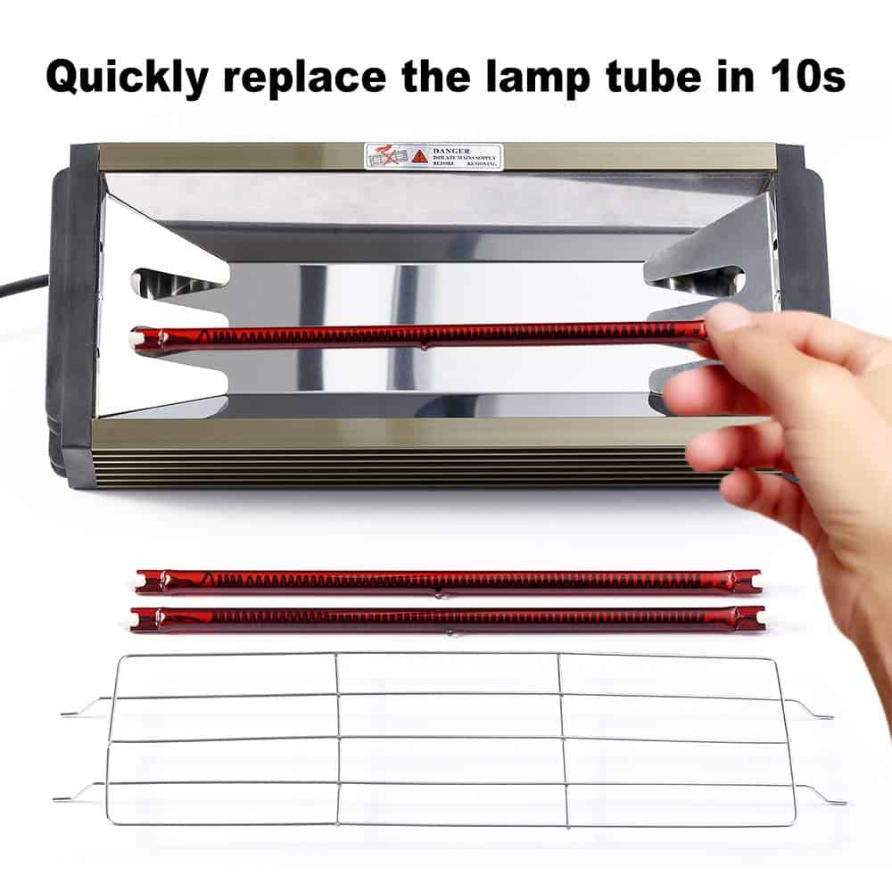 Lámpara de Curado de Pintura Infrarroja de 2000W Lámpara de - Imagen 5