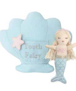 MON AMI Mimi The Mermaid Tooth Fairy Pillow & Doll Set -