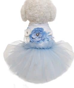 Vestido de princesa Wolyepor para perros con tirantes,