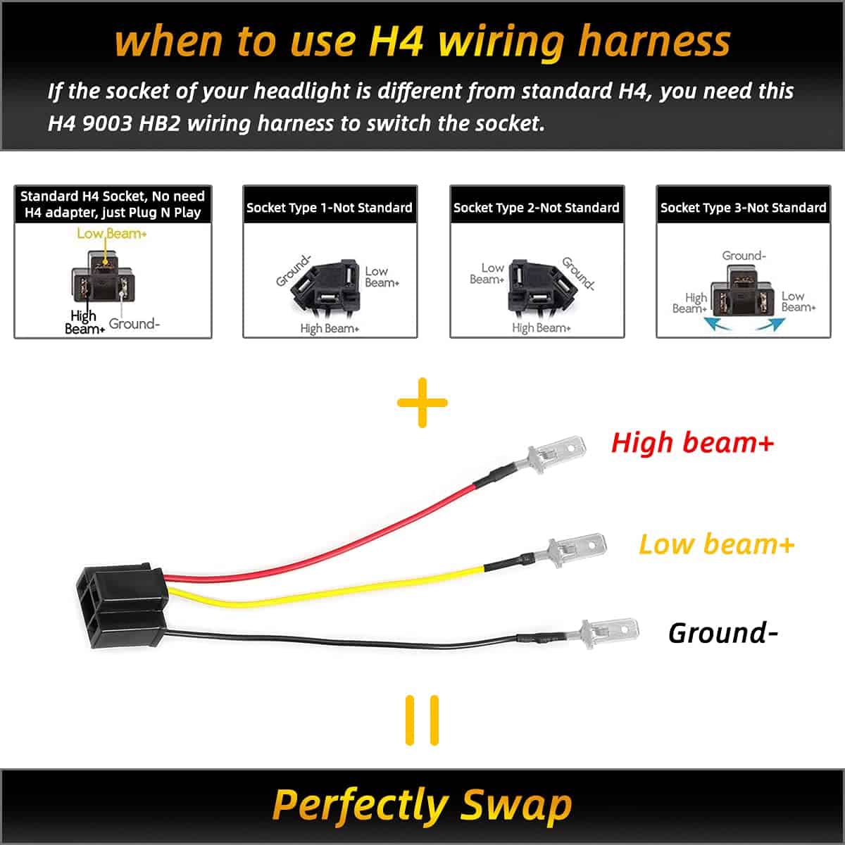 Faros LED Haitzu 5x7 7x6, Aprobados por la DOT, - Imagen 6