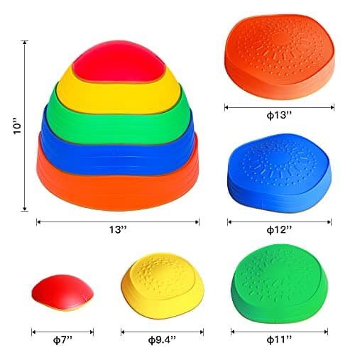 OMNISAFE 10 Pcs Piedras de Equilibrio para Niños, - Imagen 4