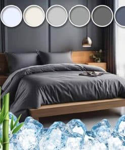 Juego de sábanas de viscosa de bambú tamaño King - Juego de