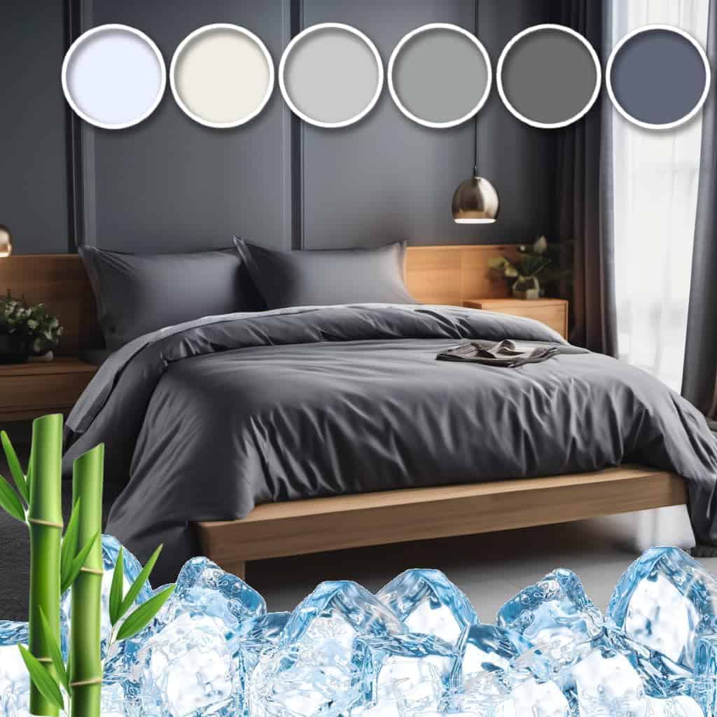 Sábanas de cama de bambú viscosa tamaño Queen - Juego de