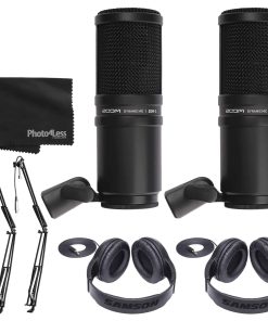Paquete de Valor Zoom ZDM-1 Micrófono Dinámico x2 + Brazo