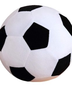 Pelotas de fútbol de peluche AOQI - Pelota -Negro - Blanco