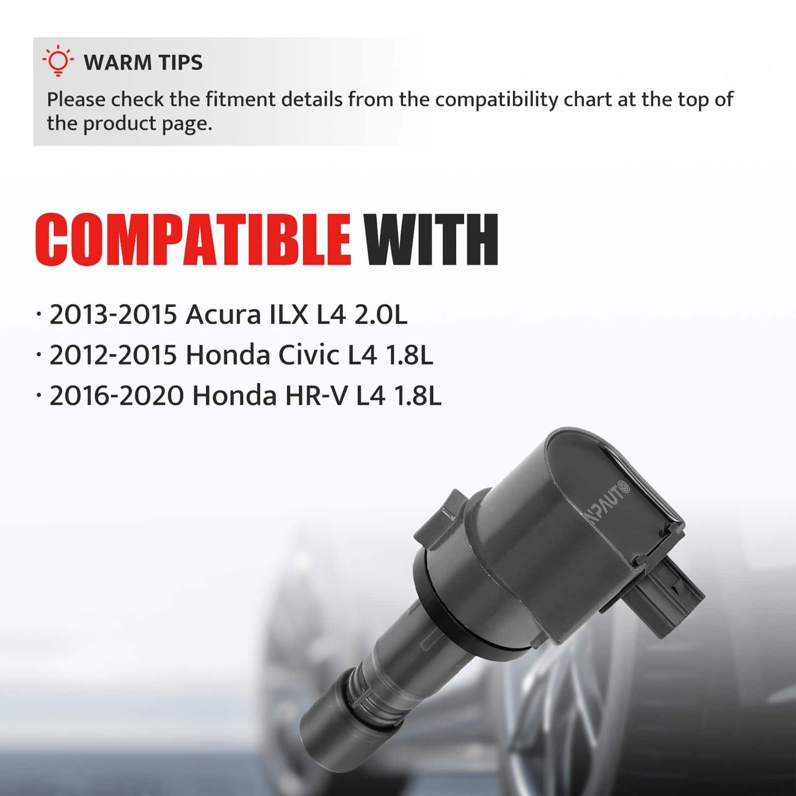 Paquete de Bobinas de Encendido de Repuesto para Honda - Imagen 4