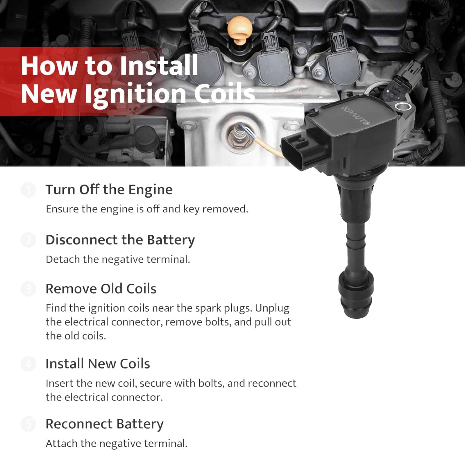 Paquete de Bobinas de Encendido compatible con V8 5.6 5.6L - Imagen 7