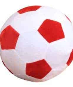Pelotas de fútbol de peluche AOQI - Pelota -Rojo - Blanco