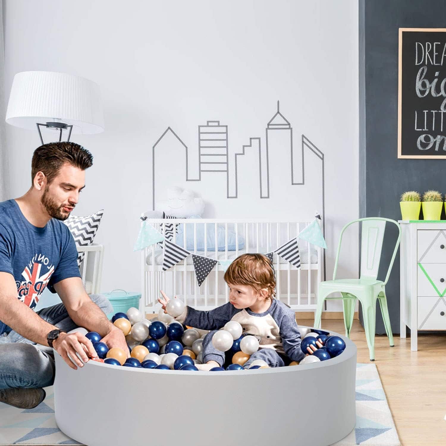 UHAPPYEE Gran Piscina de Bolas Extra Grande para Niños - Imagen 5