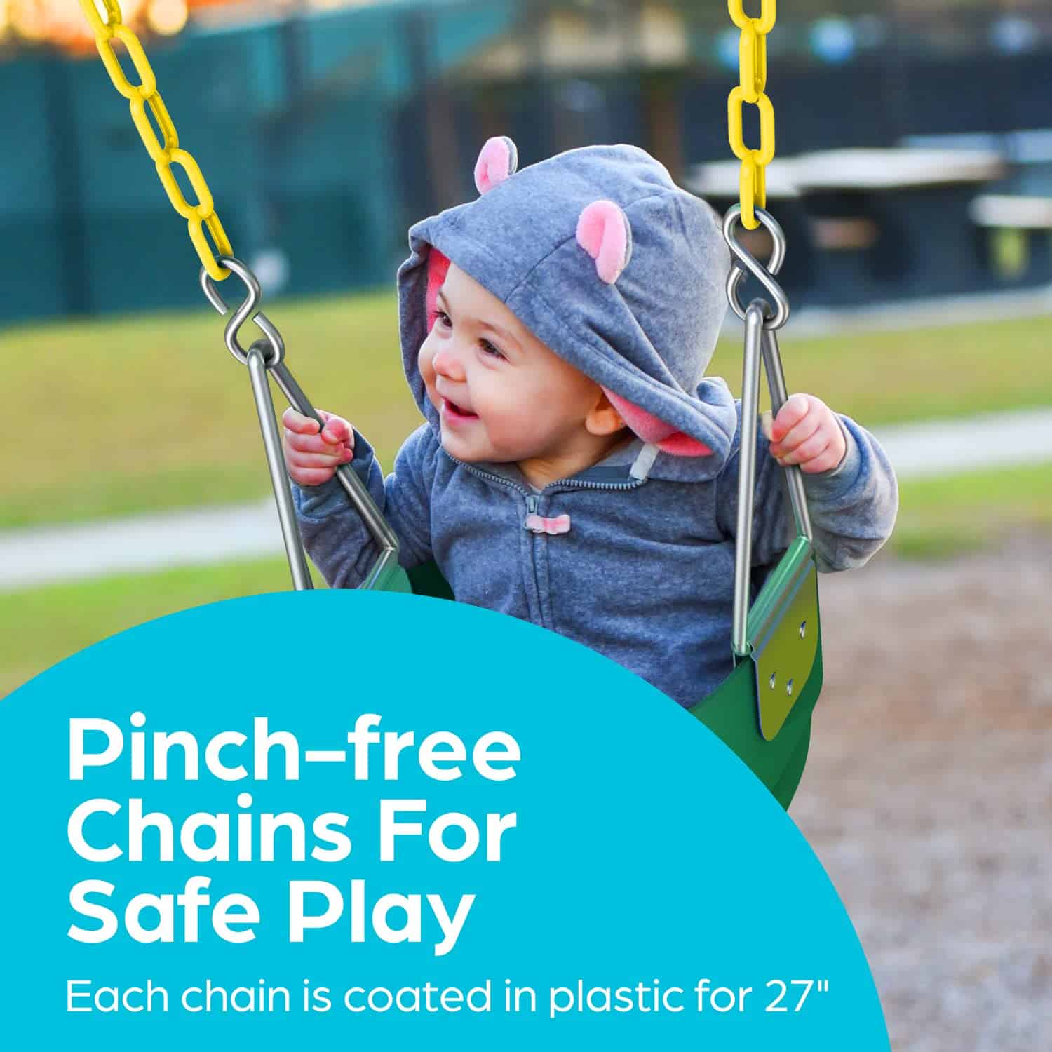 Columpio para bebé Jungle Gym Kingdom - Resistente, con - Imagen 4