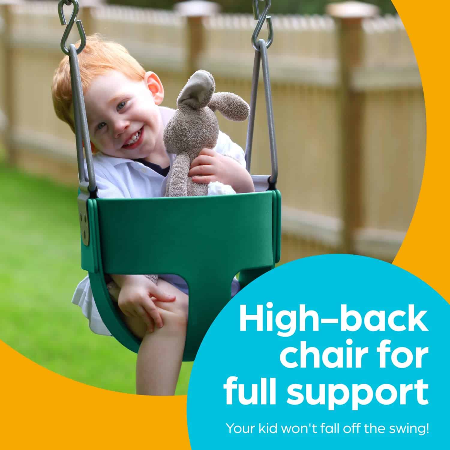 Columpio para bebé Jungle Gym Kingdom - Resistente, con - Imagen 7