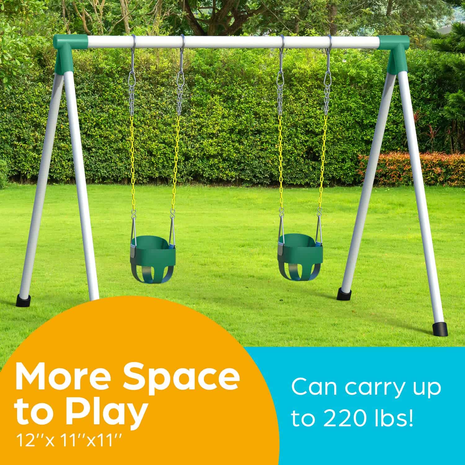 Columpio para bebé Jungle Gym Kingdom - Resistente, con - Imagen 6