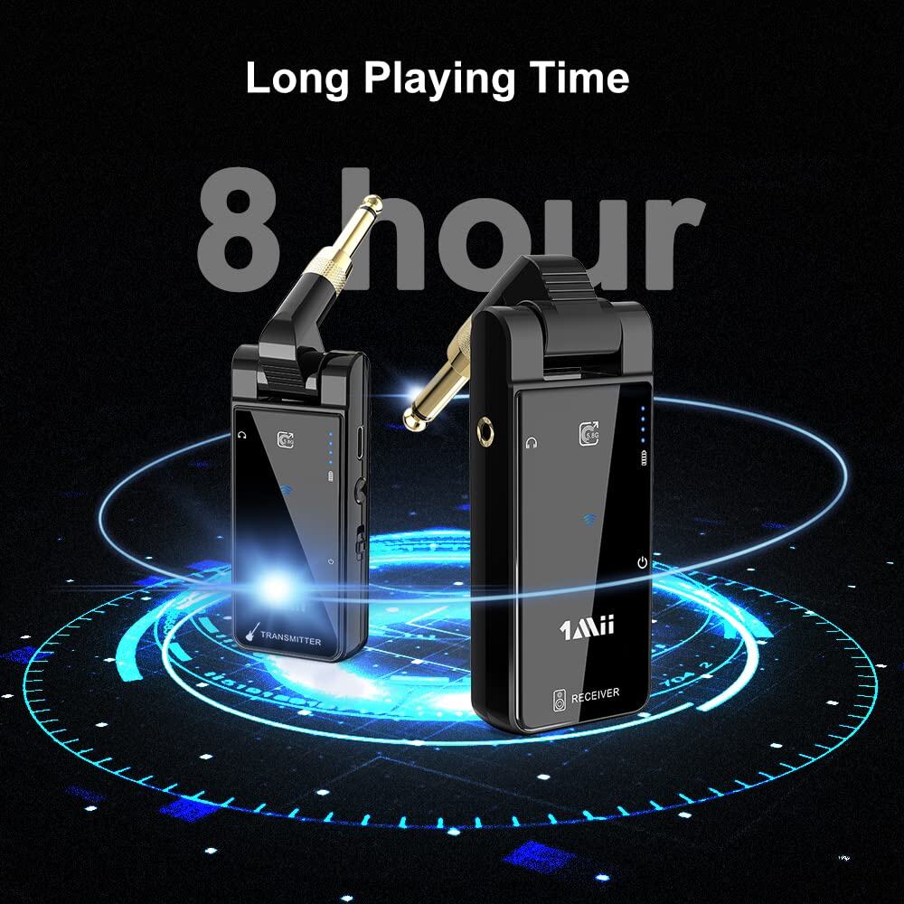 1Mii M2 Transmisor Receptor Inalámbrico de Guitarra, - Imagen 5