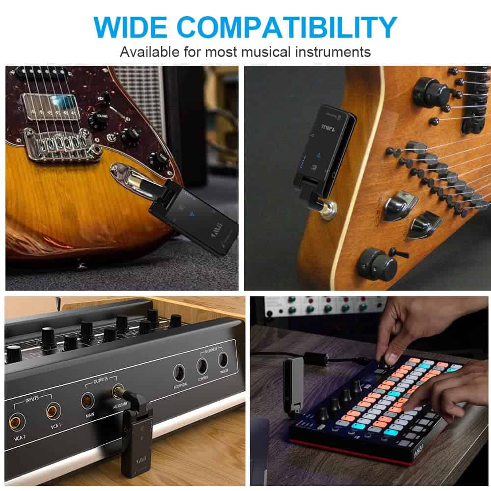 1Mii M2 Transmisor Receptor Inalámbrico de Guitarra, - Imagen 6