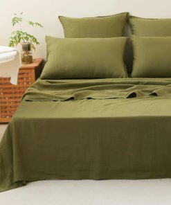 Juego de sábanas 100% Lino Simple&Opulence 4 piezas, Estilo