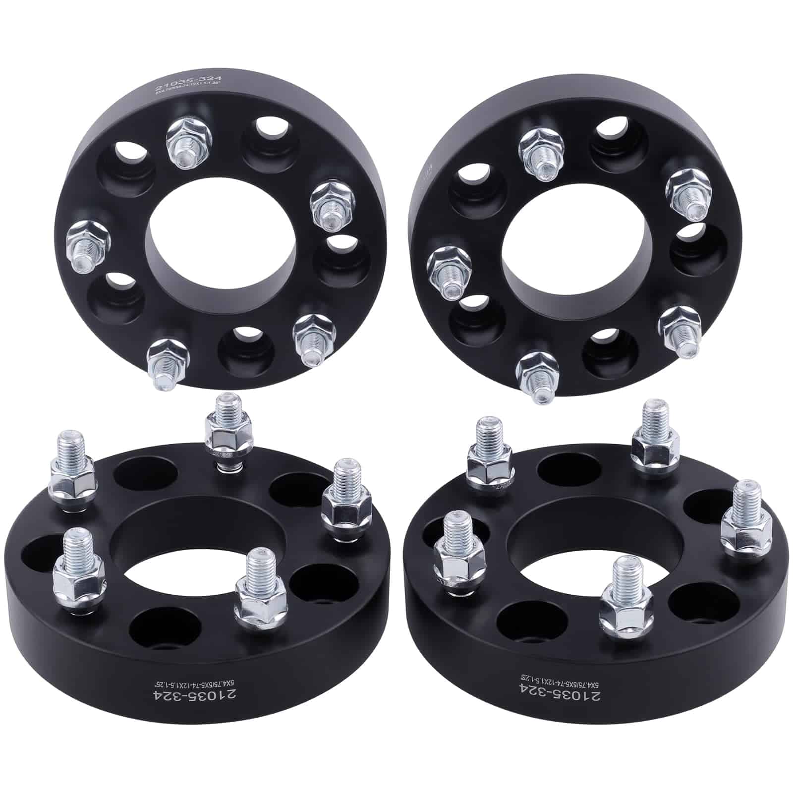 Adaptadores de Rueda Negros Forjados 5x5.5 a 5x5 de 1.25