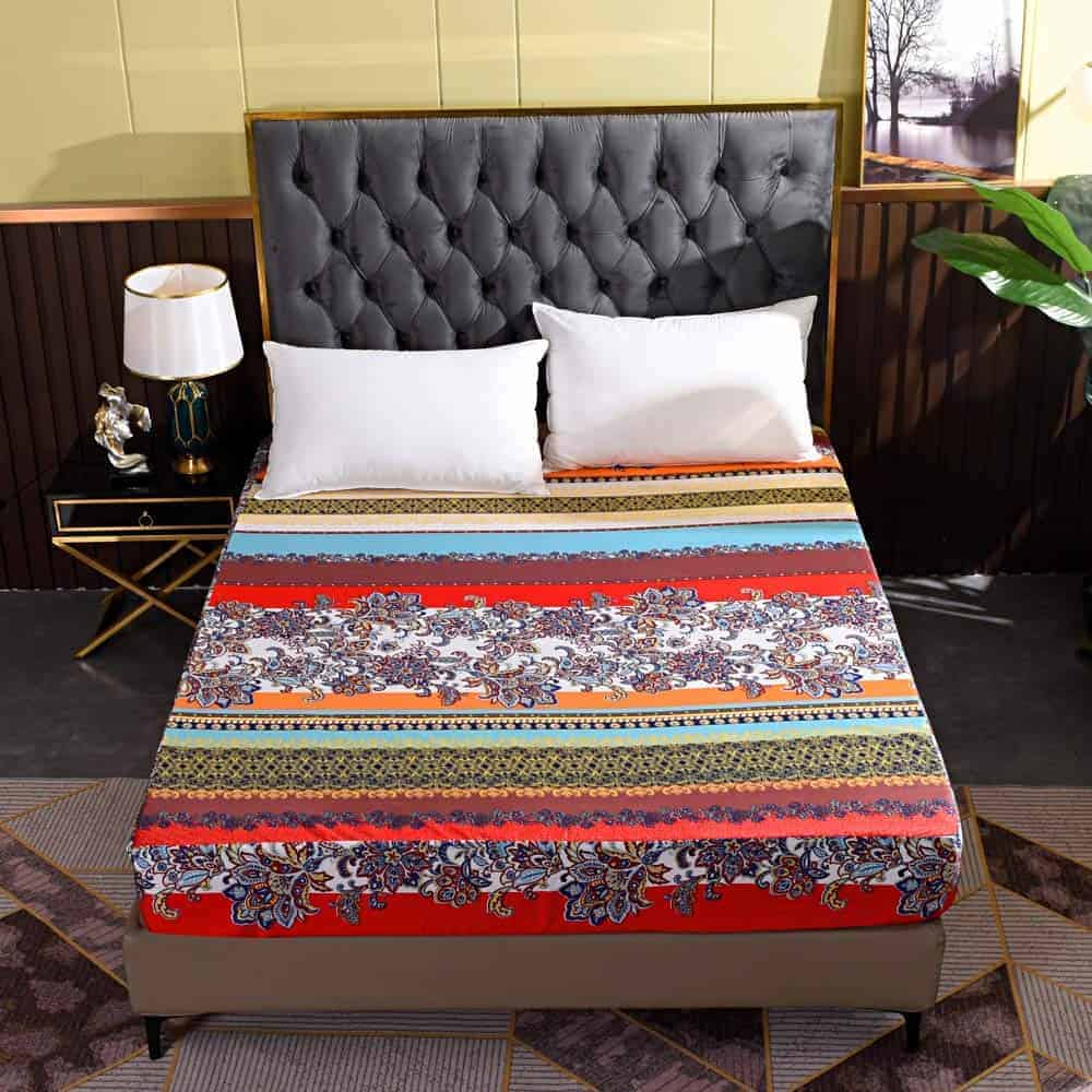 Sábanas Ajustables Estilo Boho Suave Hecnoey, Sólo Sábana